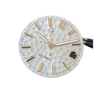 XIOKLM Cadran de Montre Texture nid d'abeille 28.5, Accessoires Montre-Bracelet, Visages Lumineux Verts for Mouvement mécanique NH35 NH36(731-1 N 713-7 Hands)