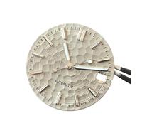 XIOKLM Cadran de Montre Texture nid d'abeille 28.5, Accessoires Montre-Bracelet, Visages Lumineux Verts for Mouvement mécanique NH35 NH36(731-4 N 713-10 Hands)