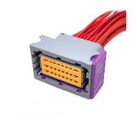 XIOKLM Carte d'ordinateur FCI Automatique 24 Broches, Prise ECU, connecteur électronique, Faisceau de câbles avec câble(24P Female,5 Pcs)