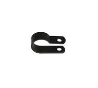 XIOKLM Clips de fixation tuyau en plastique noir, 100 pièces, attaches câble Nylon Type R, matériel, raccords électriques(6.4mm black)