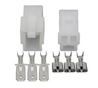 XIOKLM Connecteur Automobile 3 Broches 6., Terminal de connecteur 3P, Coque en Plastique, Prise DJ7031A-6.3-11/21(5 Sets)