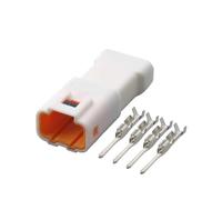 XIOKLM Connecteur électronique étanche Automatique à 4 Broches, Faisceau de câbles, Bouchon Anal 04R-JWPF-VSLE-S 04T-JWPF-VSLE-S JWPF-VSLE-D(Male,10 Sets)