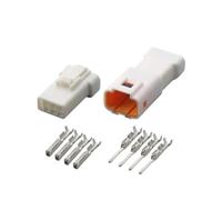 XIOKLM Connecteur électronique étanche Automatique à 4 Broches, Faisceau de câbles, Bouchon Anal 04R-JWPF-VSLE-S 04T-JWPF-VSLE-S JWPF-VSLE-D(Female Male,10 Sets)