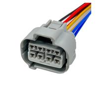 XIOKLM Connecteur électronique PDC de Faisceau câbles Prise d'assemblage Marche arrière Voiture à 8 Broches 7283-7080-40 7282-7080-40 1 pièce(8Pin Female,1 Pc)