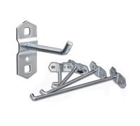 XIOKLM Crochet de panneau d'orifice mural, crochet présentoir en métal, rangement jardin salle bains, outils cuisine 1/5 pièces(100mm x1pcs)