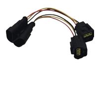 XIOKLM/Denso Diesel/Moteur Carburant Rail capteur de Pression connecteur Prise 3 Trous à Broches câble(2 pcs)