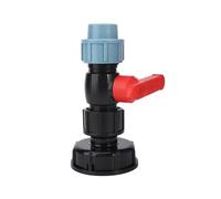 XIOKLM Kit adaptateur for cuve IBC, raccord rapide en plastique PE/PVC/PPR, vanne for tuyau de 20/25/32 mm, conteneur 1000 L, récupérateur d'eau pluie(25mm)