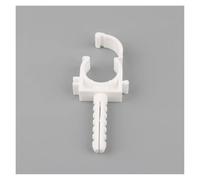 XIOKLM Lot de 10 colliers serrage for tuyaux d'arrosage (16/20/25/32 mm) en PVC, support mural, accessoire d'irrigation jardin, connecteur(Type-D,25mm)