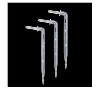 XIOKLM Lot de 100 goutteurs coudés 4 mm for micro-irrigation jardin, compatibles avec les tuyaux 4/7, for un arrosage précis des racines