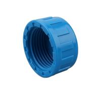 XIOKLM Lot de 2 bouchons tuyau en PVC 20/25/32/40/50/63 mm for irrigation jardin, aquarium et tuyauterie(Blauw,ID 25mm)