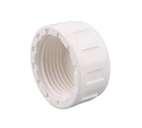 XIOKLM Lot de 2 bouchons tuyau en PVC 20/25/32/40/50/63 mm for irrigation jardin, aquarium et tuyauterie(Bianco,ID 20mm)