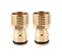 XIOKLM Lot de 2 raccords rapides filetés 1/2" for robinet d'arrosage jardin, adaptateur for tuyau(Male)