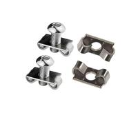 XIOKLM Lot de 20/50 attaches élastiques en profilé d'aluminium M6 M8 M12 2020 3030 4040 4545, fixation papillon, connecteur intégré, assemblage cadre(3030 M8,20pcs)