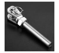 XIOKLM Lot de 4 boulons ouverts en acier inoxydable 304 M5 M6 M8 M10 M12 M14, écrou à mâchoire, tendeur, réglage la vis gréement, aviron for tension du câble corde(M12)