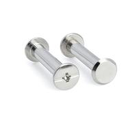 XIOKLM M2 M3 M4 M5 M6 304 en acier inoxydable sac cuir ceinture Photo Scrapbook Album livre Post vis de liaison clou Rivet boulon(47mm,10sets D5-M4)