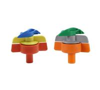 XIOKLM Micro-asperseur rotatif 360° de diamètre intérieur 6 mm/Buse for serre, agriculture suspendue, arrosage automatique, lot 10(Yellow)