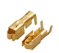 XIOKLM Porte-fusible de Voiture en Laiton étamé G263, 20/50/100/200 pièces, boîte à fusibles, bornes Femelles, Broches connecteur câblage sertir H62 BX2152-2(Beige,50 pcs)