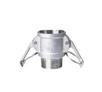 XIOKLM Raccord à came rainuré 1/2", 3/4", 1", 1-1/4", acier inoxydable 304, adaptateur de raccordement rapide for raccords pompes tuyau(B Type,G2-1l2)