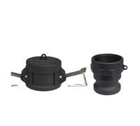 XIOKLM Raccord rapide à came PP DN15 DN50, adaptateur en plastique, filetage MPT/FPT, raccord cannelé, déconnexion, 1/2", 3/4" 2"(Blauw,1/2")