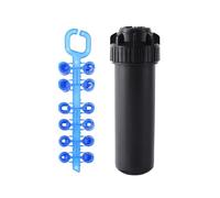 XIOKLM Tête d'arrosage escamotable à entraînement par engrenages, filetage femelle 3/4", jet semi-circulaire, orientable de 40° 360°, série 5004