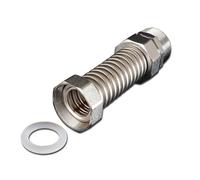 XIOKLM Tuyau flexible en acier 304, raccord BSP 1-1/2", for eau chaude et froide, DN32 40 DN50 65(DN40 l 1-1l2,40cm)