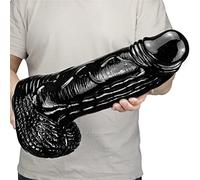 XIONGHAO Gode géant de 39 cm avec ventouse puissante, gode monstre en silicone, gode animal, massage du point G, gode anal, pénis surdimensionné, jouet sexuel de masturbation SM for femmes et hommes