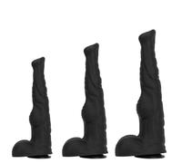 XIONGHAO Godemichet anal géant en silicone liquide avec gros nœud, 3 tailles, gode cheval XXL, gode animal, plug anal, gode anal avec gros nœud, gode monstre, gros pénis, point G, prostate, jouets sex