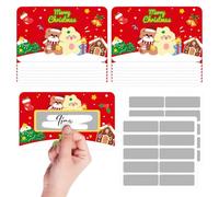 Xionghonglong 20 Cartes à Gratter de Noël, Chèques Cadeaux de Noël | Cartes à Gratter à Personnaliser, NoëlCadeau Surprise, Carte Cadeau, Bon Cinéma, Anniversaire, Billet d'Avion (Rouge)