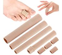 Xionghonglong 4pcs Orteils Protection Tube,séparateurs d'orteils,protections en tissu pour orteils,Couvre-Orteils,Doigts Soulager Douleur Protection,Doigts Protection Tube,Tube de Coussin d'Orteil