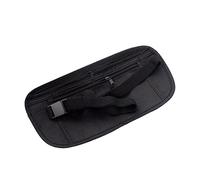 XIONGQI Porte-Monnaie résistant à l'eau Portefeuille Secret Contre Le vol Invisible caché sous Les vêtements Portefeuille de sécurité Pochette de Voyage pour espèces, Cartes, clés et Passeport Noir