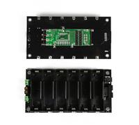 XIPSBJWF Support de Batterie 21700 6S avec BMS 40 A, boîtier Mural d'alimentation 24 V, kit Bricolage for vélo électrique pour Module de Batterie au Lithium Li-ION(6S1P 40A BMS)