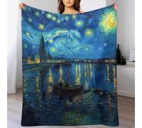 Xiputvl Nuit étoilée Couverture pour Canapé Et Lit - Plaid Polaire Doux Et Confortable, Parfait pour Créer Une Atmosphère Chaleureuse 130×150cm