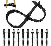 XIQIQI Bandes de Support pour Tuteurs d'arbre | 10 Pièces Sangle Ajustable pour Vigne | Sangles de Support pour Arbre 23,9 cm - pour Le Jardin Arbuste Vigne Grimpante Intérieur Et Extérieur