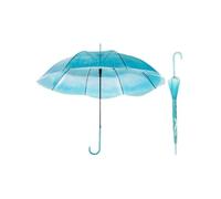 Xiran Yien Jellyfish Lot de 2 parapluies transparents, romantiques, créatifs, mignons, ouverture automatique, poignée en J, cadeau d'anniversaire, cadeau de Noël (bleu)