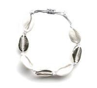 XIRUIFI Bracelet bohème tendance en coquillage artificiel fait à la main pour femme - Bracelet à perles - Cadeau idéal, taille unique, Agate