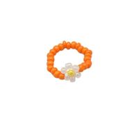 XIRUIFI Joli bracelet de perles en forme de marguerite pour femme, tendance, coloré, charmant, bracelet extensible, cadeau de fête, bijoux, taille unique, Agate