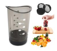 xiruiubao Coupe Frites Manuel,DéCoupeur de Légumes Rapide,Coupe Fruit avec Lame Amovible en Acier Inoxydable 2 Pièces,Coupe Pomme de Terre,Découper en Morceaux,Tranches et Bâtonnets,Trois en Un