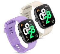 Xisair 2 Pack Bracelet Compatibilité avec Redmi Watch 4 & Xiaomi Mi Band 8 Pro Bracelets de Sport en Silicone Accessoires Bracelets de Montre Xiaomi Redmi Watch 4 & Miband 8 Pro pour Hommes et Femmes