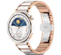 Xisair Bracelet en Céramique de 18mm Compatible avec Huawei Watch GT5 Pro 42 mm/GT5 41 mm/GT4 41 mm, Boucle en Acier Inoxydable, Sangle de Remplacement Résistant aux Rayures pour Femmes