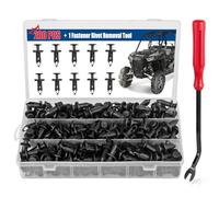 Xislet 120 PCS UTV Nylon Fender Clips/Body Rivets Compatible with Polaris Ranger RZR Kawasaki Teryx Honda 90653-HC4-900 Pioneer Suzuki Sportsman ATVS Fastener Rivets 7661855 with Remover