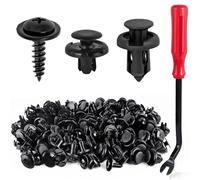 Xislet Vis de revêtement 3 en 1 90114-SE0-000 avec fixation de pare-chocs 91503-SZ3-003 compatible avec Honda Accord Civic garde-boue Doublure de garde-boue Rivet en plastique Clips de retenue de