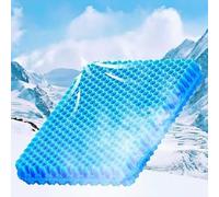 Xisnuient Coussin de Siège en Gel Nid d'abeille Ergonomique, Respirant Anti-Transpiration, Soulagement Douleur Coccyx et Dos, Adapté pour Maison, Bureau, Voiture, Fauteuil Roulant (Couleur-2,42x36cm)