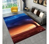 Xisnuient Tapis 3D Motif Tornade Naturelle Nuage Tornade,pour Salon,Chambre,Canapé,Salle à Manger,Cuisine,Salle de Bain,Couloir, Salle de Jeux Antidérapant Carpet (Coloré 2,80x120 cm)