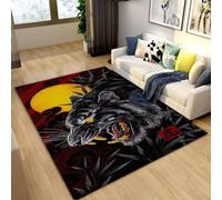 Xisnuient Tapis Animalier Tigre, Moderne Et Mighty Jungle Tiger Carpet, Tapis Décoratifs pour Chambres D'adolescents Et d'enfants, Convient pour La Cuisine, Salon, Salle De Jeux (Colour 6,140x200cm)