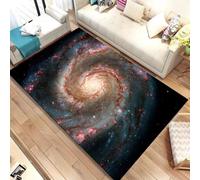 Xisnuient Tapis Antidérapants pour Le Salon Et Chambre À Coucher, Tapis Décoratif 3D Cool Multicolore Galaxy Star Planet Style, Gaming Carpet pour Salle D'adolescents, d'enfants (Couleur 6,100x150cm)