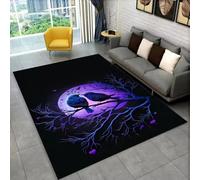 Xisnuient Tapis De Jeu Cool De Style Pie, Tapis Décoratifs Essentiels pour Salles De Jeux D’Adolescents Et D’Enfants, Carpet Moderne À Effet 3D Animal, Fleur Et Oiseau, Salon (Couleur 6,120x180cm)