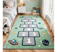 Xisnuient Tapis de Marelle, Tapis de Jeu Éducatif Doux Antidérapant, Sol pour Chambre Bébé Salle de Jeux, Garçons et Filles (Couleur-2,120x160cm)
