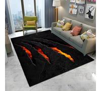 Xisnuient Tapis De Zone À Motif Griffures Griffes 3D-Moderne Et Élégant pour La Décoration, Chambre Coucher Maison, Décoratif Carpet Empreinte Griffe D’Adolescents D’Enfants (Couleur 3,140x200cm)