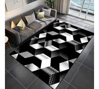Xisnuient Tapis Décoratif À Effet Visuel 3D De Lignes Néon, Tapis De Jeu Modernes Antidérapants pour Salles De Jeux D’Adolescents Et D’Enfants, pour Salon Et Chambre À Coucher (Couleur 5,50x80cm)