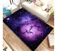 Xisnuient Tapis Décoratif De Style Galaxie Cosmique, Tapis D'ambiance Moderne 3D Multicolore Star Planet Game, Carpet pour Chambre d'enfant Et D'adolescent, pour Salon, Cuisine (Couleur 3,120x180cm)